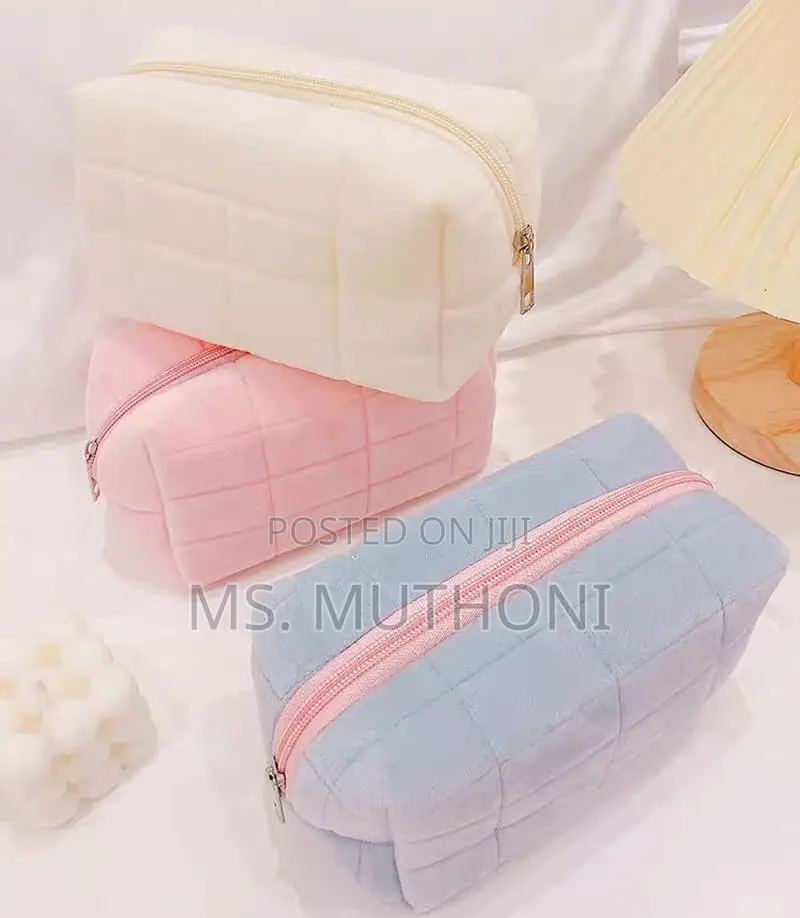 Cute Plush Makeup Bag for Women
