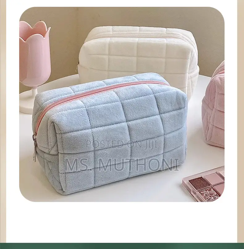 Cute Plush Makeup Bag for Women