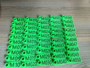 Rectangular Goats Branded Ear Tags