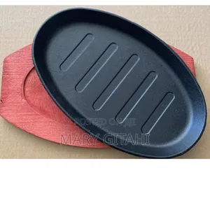 Hot Sizzling Plate With Bamboo Holder
KSH
