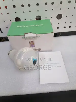 360>< Degree Wireless Wifi Bulb Camera, 360 Degree '