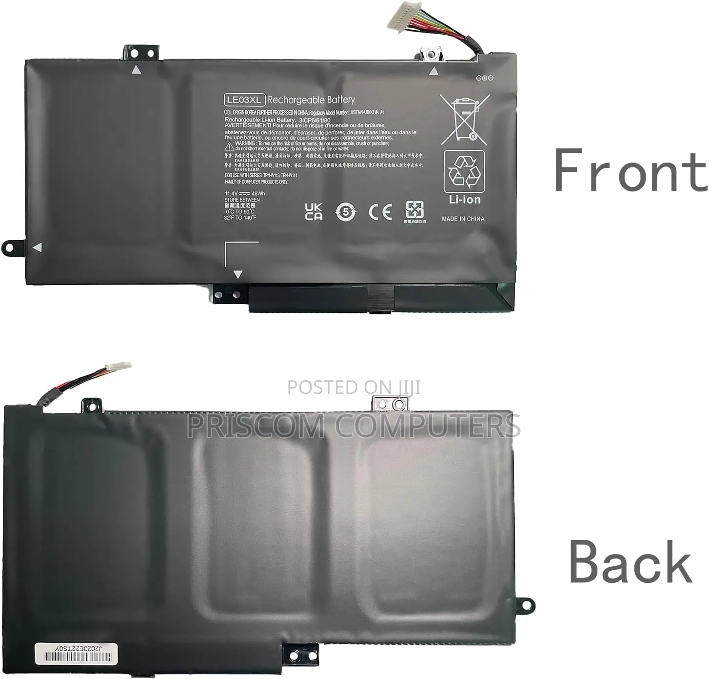 Battery LE03XL for HP Pavilion X360 13-S000 15-Bk000 Series