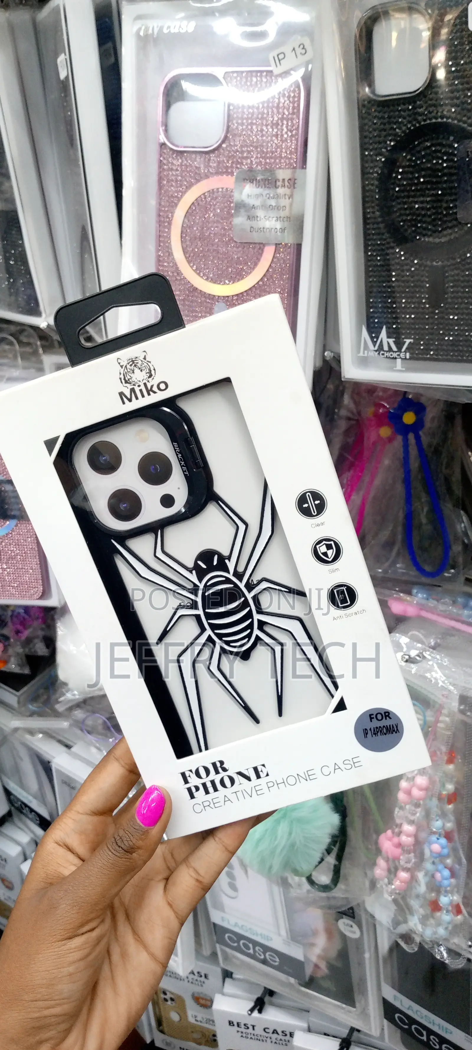 Miko Creative Spider Phone Case for iPhone 14 Pro Max