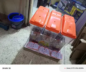 3 Tank Juice Dispenser 17L Each