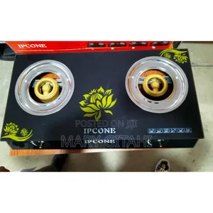 IPCONE Energy Efficient 2 Gas Burner,Glass Table Top Cooker