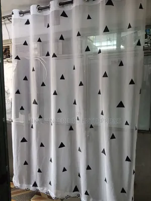 White and Black Detailed Sheer