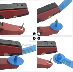 Plastic Livestock Ear Tags for Goat Sheep - 1-100 Number