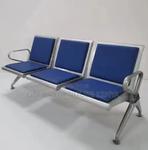 Benches: Durable 3-Seater Padded Airport Waiting Bench