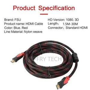HDMI Cable 5 Meters Wire High Speed With FULL HD