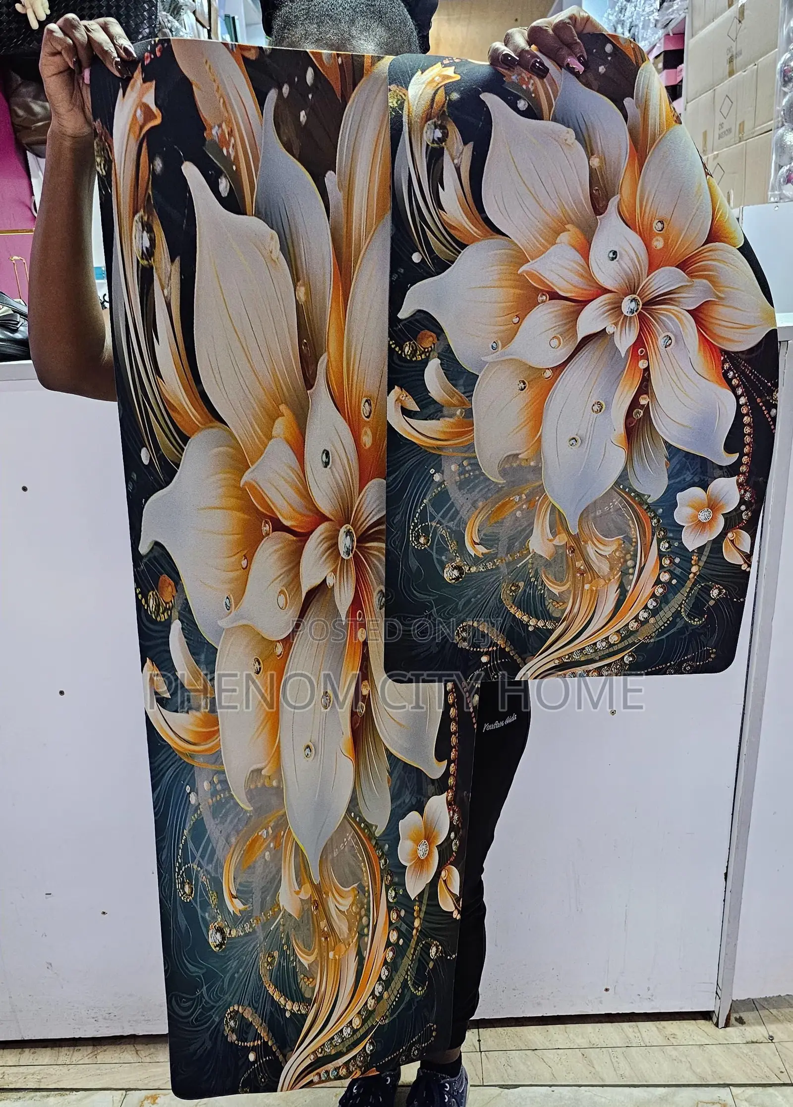 Flowered /Patterned Rubber Bottom Kitchen Mats