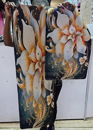 Flowered /Patterned Rubber Bottom Kitchen Mats