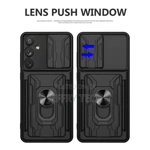 Samsung A15 Full Protection Case Visa Card Slider Camera