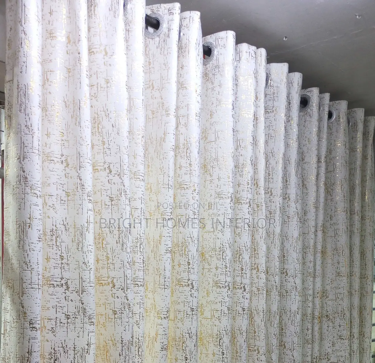 White Velvet Curtains Available