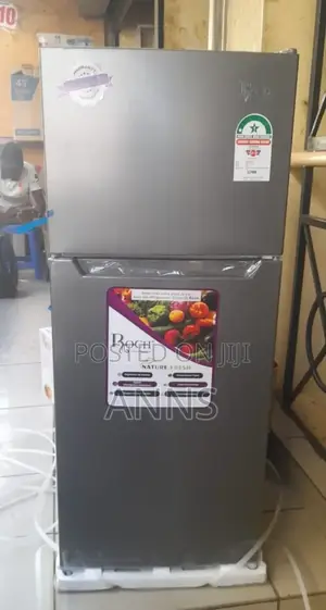 Roch Double Door 121litres Silver Refrigerator