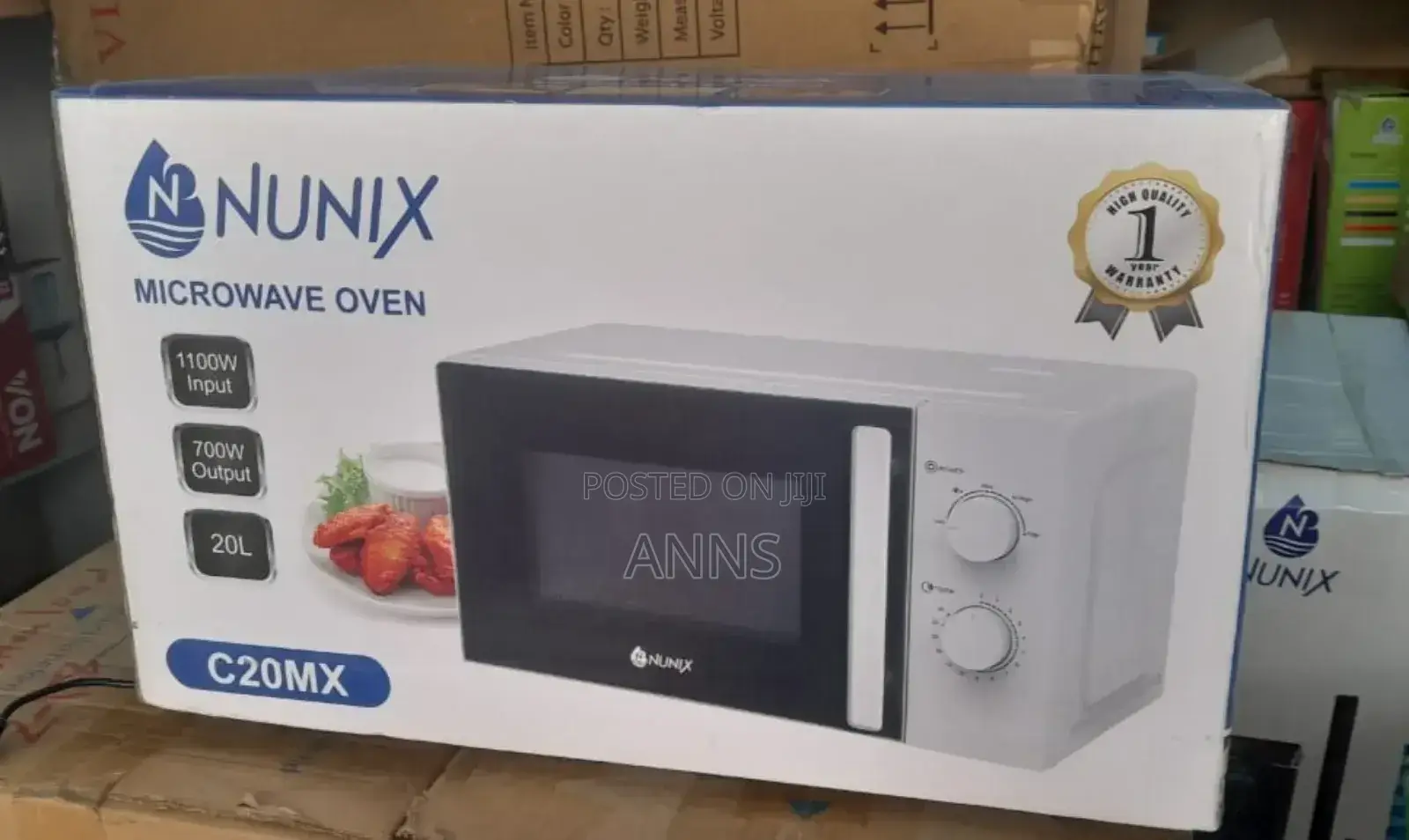 Nunix Manual 20L Microwave Oven- White