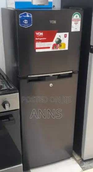 Von 136L Double Door Fridge