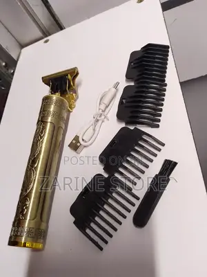 Professional Hair Trimmer With 4 Combs Stainless Steel Blade