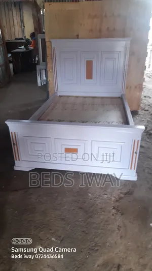 4x6 White Bed