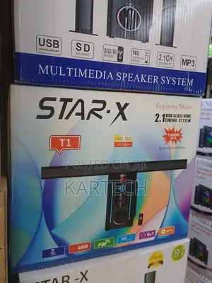 Star-X T1- 2.1 CH Multimedia Speaker, Bt/Usb/Sd/Fm