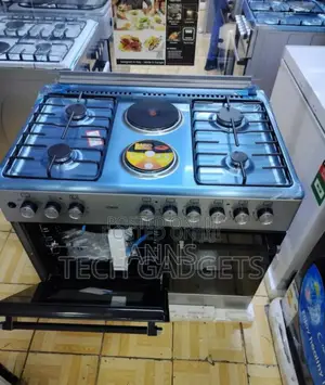 Silver Black Mika 90by604+2 Cooker. Electric Oven