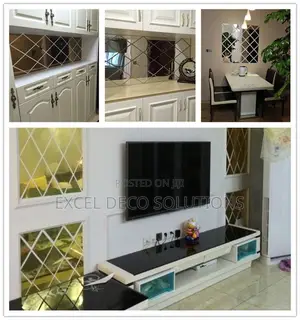 The Ultimate DIY Decor Hack!- Peel and Stick Diamond Mirrors