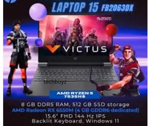 New Laptop HP Victus 15 8GB Intel Core I5 SSD 512GB