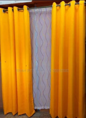 Plain Yellow Curtains