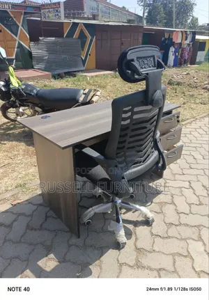 Office Desk Plus Headrest Chair