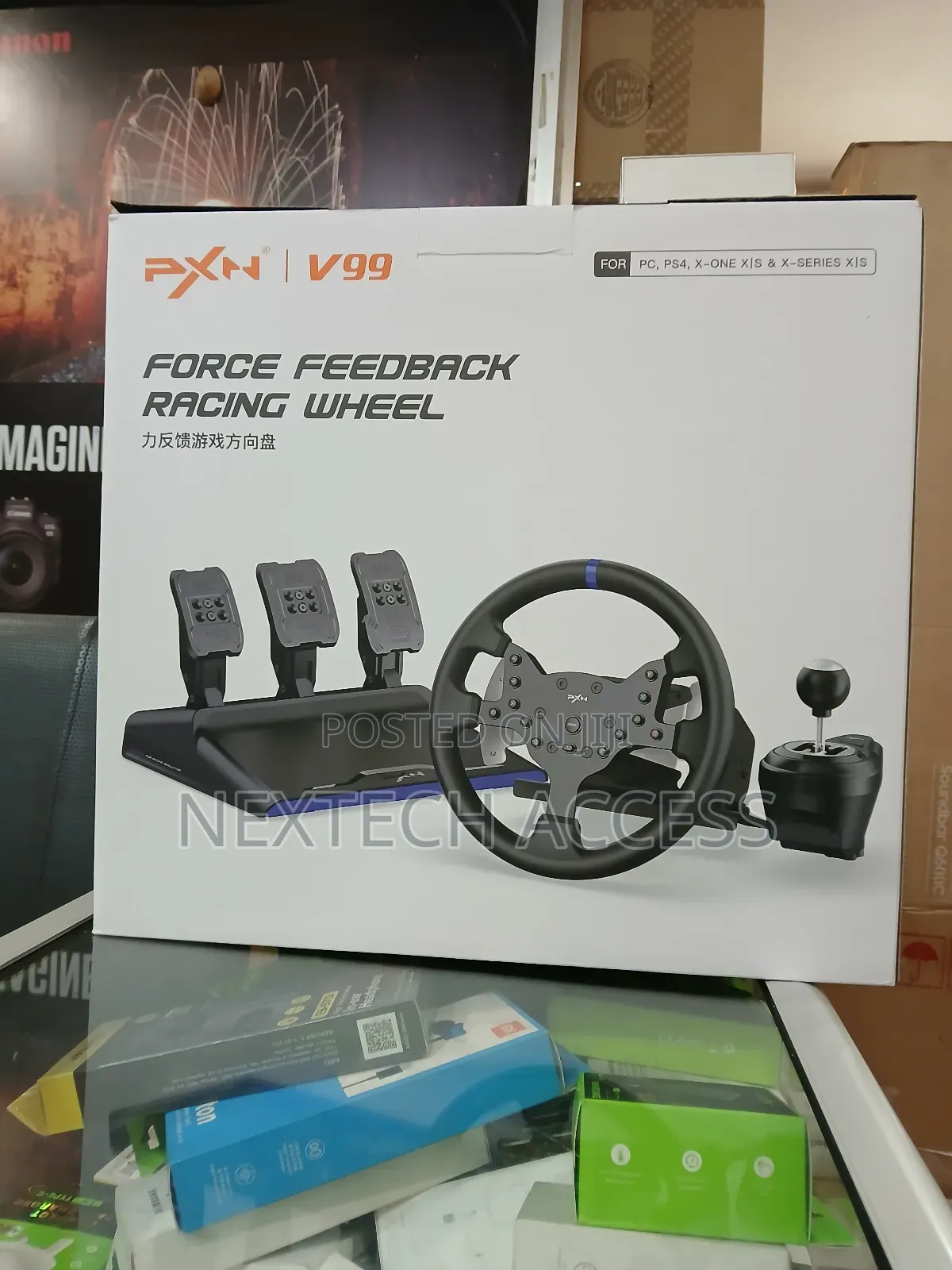 PXN-V99 Force Feedback Steering Wheel Pc,Xbox