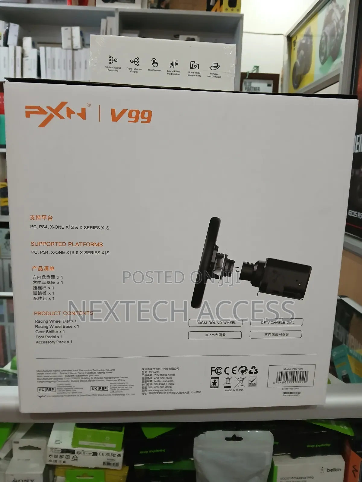 PXN-V99 Force Feedback Steering Wheel Pc,Xbox