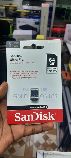64gb Ultra Fit Usb 3.2-130mb/S Reading Speed.