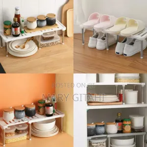 *Stainless Steel Storage Shelf Shoe Rack Cabinet **