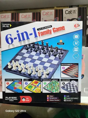 Quality 6 in 1 Combo Family All in One Board Games