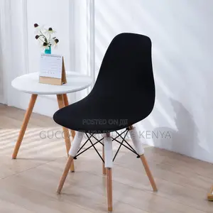 Home Chairs: Black Eames Plastic Home Modern Dining Chair