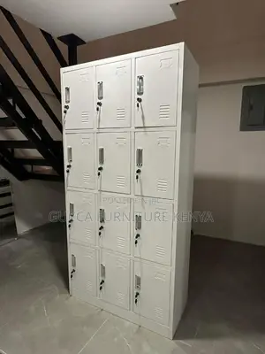 Cabinets:12-Lockable Doors Steel Storage Office Cabinet