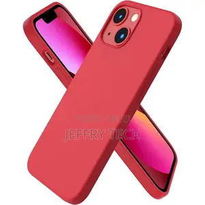 Silicone Case With iPhone 13 Mini + Camera Protection - Red
