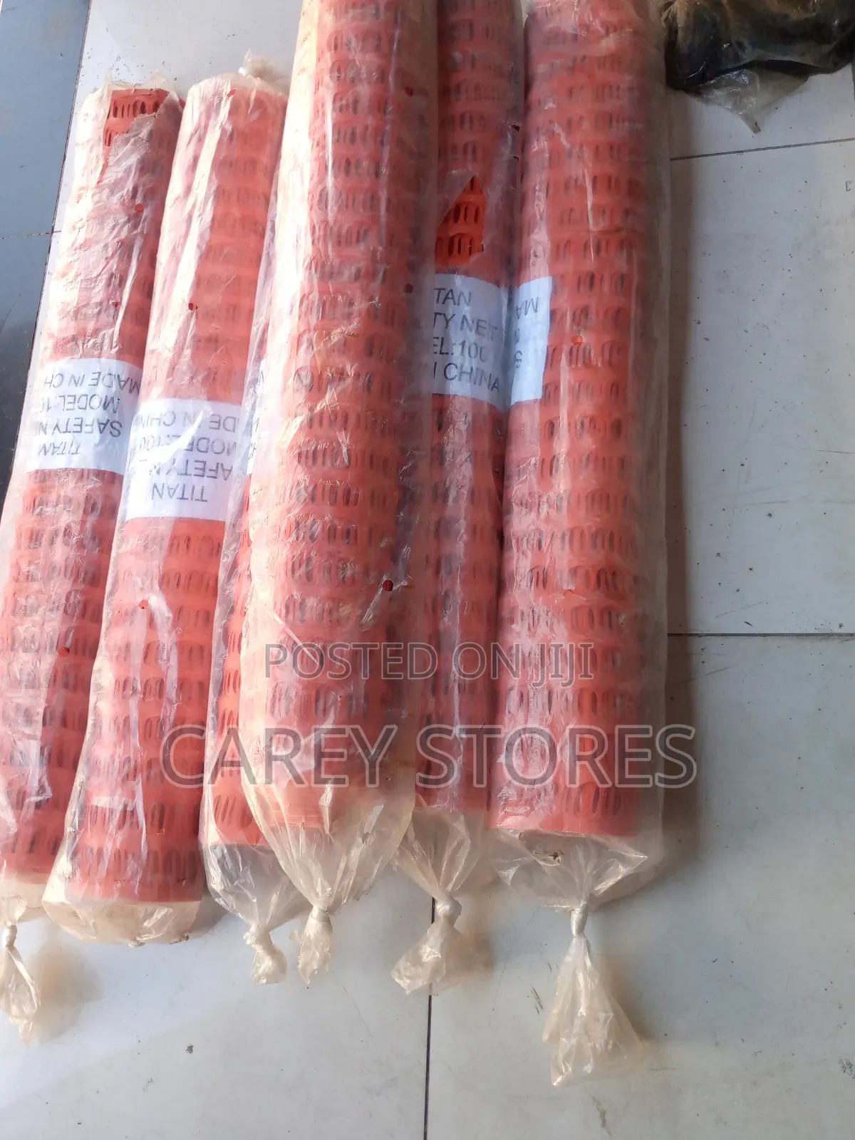Orange Safety Barrier Net