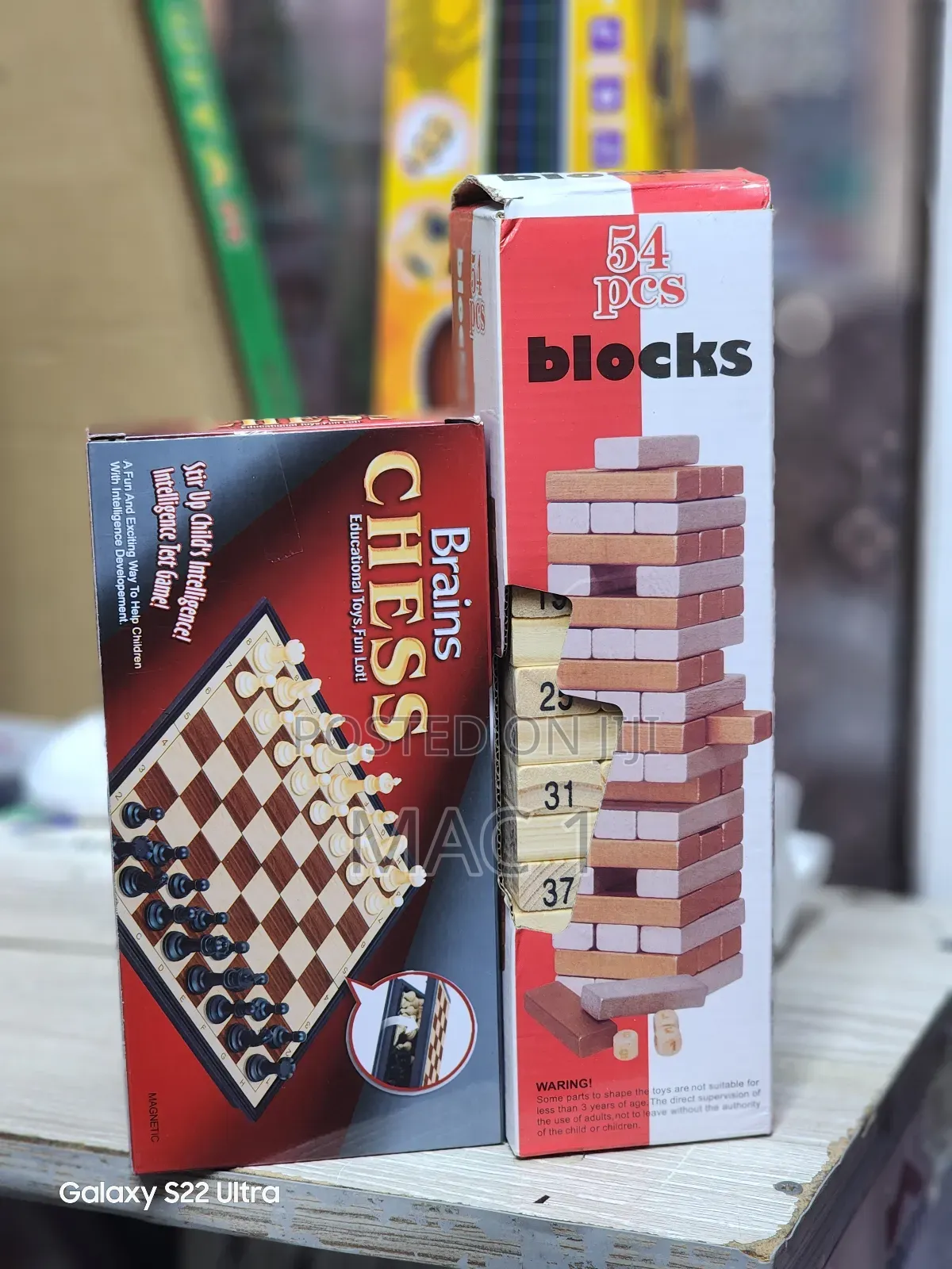 Jenga + Magnetic Chess Set