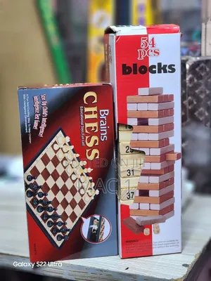 Jenga + Magnetic Chess Set