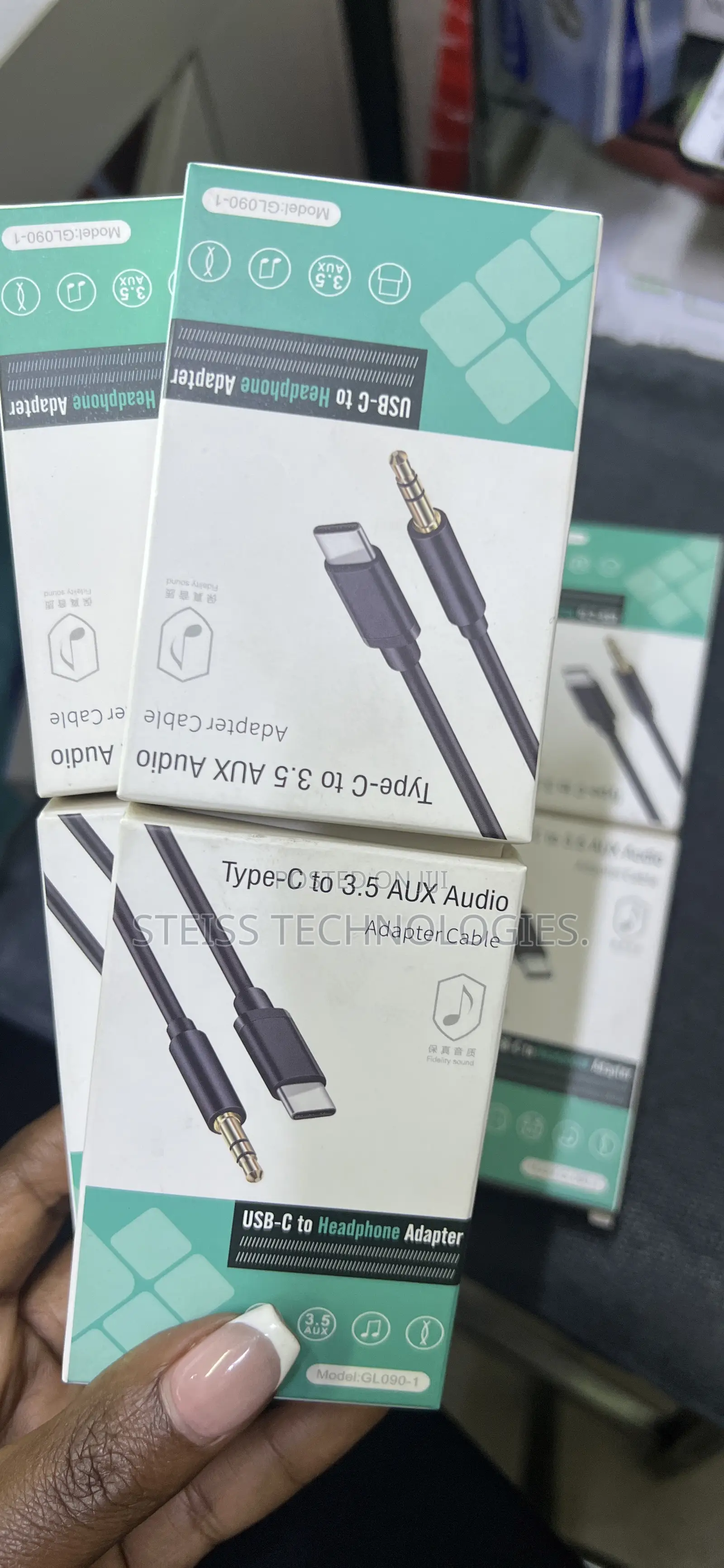 Type C -3.5mm Aux Audio Cable.