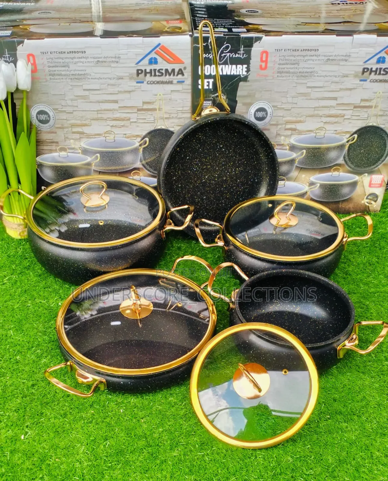 9pcs Granite Classy Cookware Set*