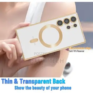 Electroplate Magnetic Clear Case for Samsung Galaxy S24 Ultr