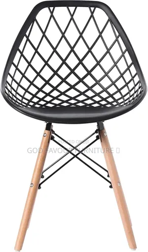 Black Modern Mesh Eames Chair Ft8j