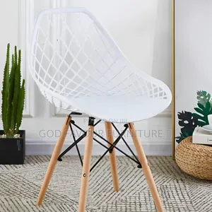 Elegant White Mesh Eames Chair Fd8j