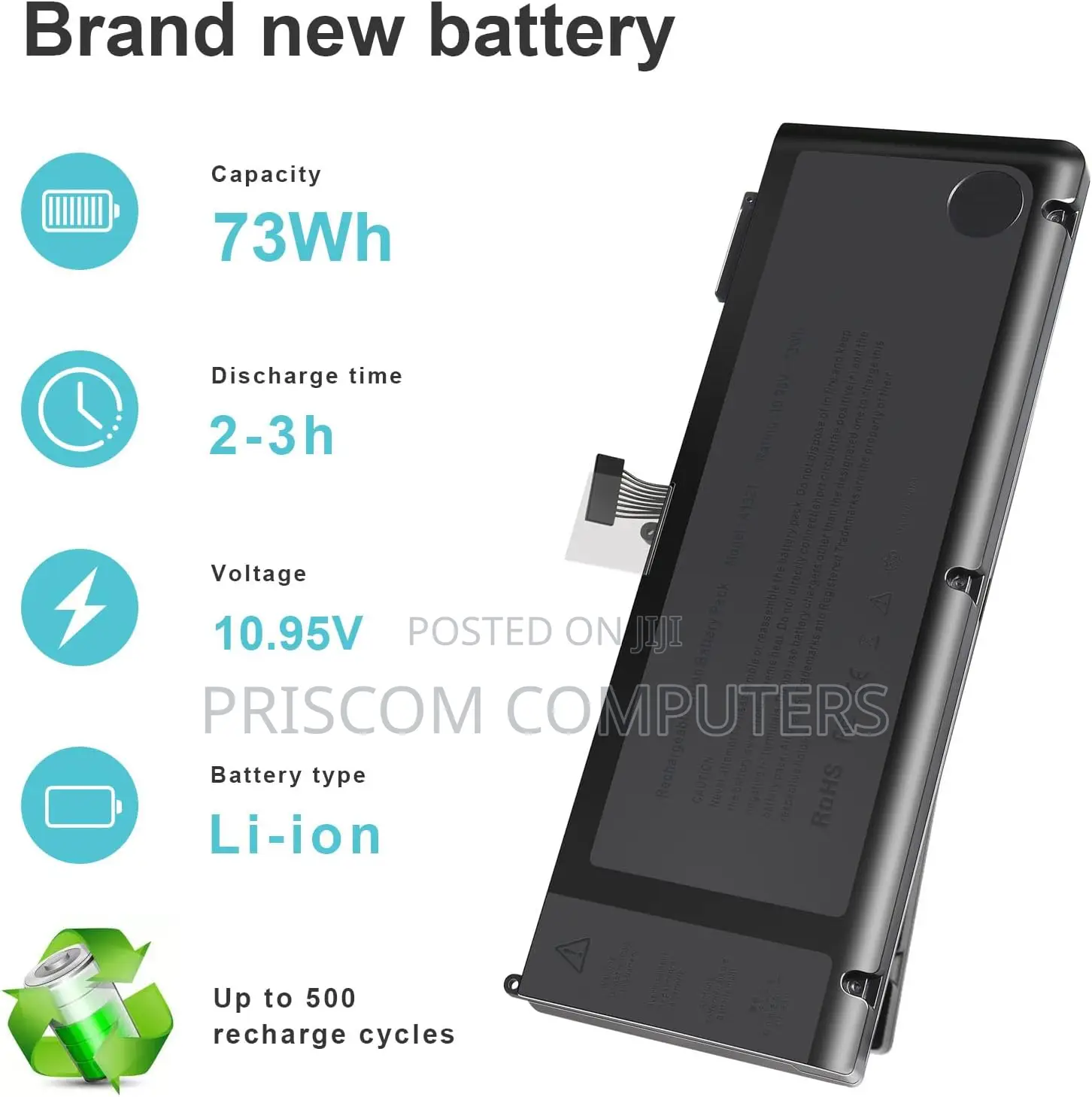 Battery For Macbook Pro EMC 2419 / EMC 2554 / EMC 2555