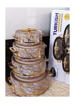 Turkish Hot Pot Set of 4
 at Color Brown KSH