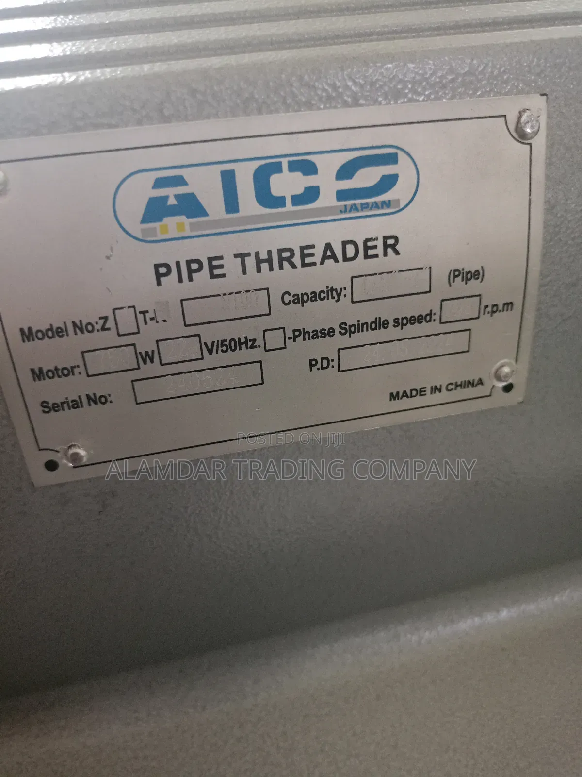 Pipe Threading Machine