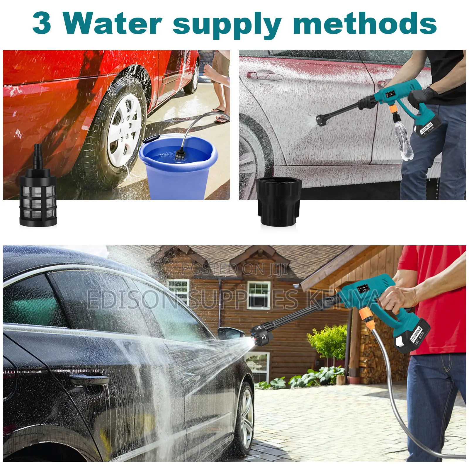 Total Cordless Pressure Washer 20V Battery Car Wash Machine
