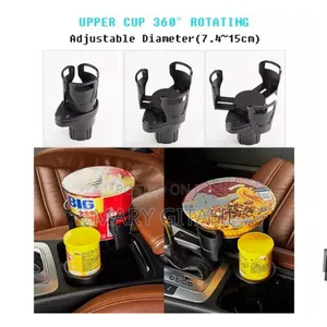 Strong Durable Expandable Dual Slot Car Cup Holder