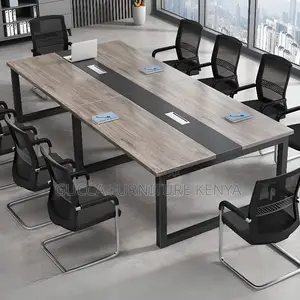 Boardroom Tables:Simplistic Rectangle Lumber Boardroom Table